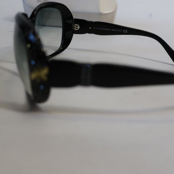 Womens Swarovski Audrey Black Plastic Rhinestone Design Sunglasses main image 2